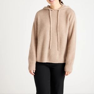 Mongolian Cashmere Fisherman Pullover Hoodie